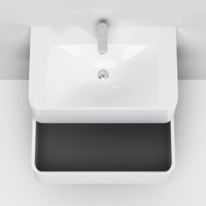 M30WPC0801WG Sensation, раковина мебельная , искусственный мрамор, 80 см, встроенная в столешницу, б