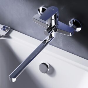 F90A90000 Gem, смеситель для ванны/душа, излив 320 мм, хром, шт.