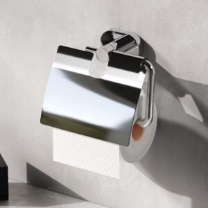 A74341400 Sense L, Держатель для туалетной бумаги с крышкой, хром