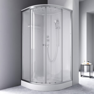 W94C-401-100MT X-Joy кабина душевая 100x100, 1/4 круга, профиль мат.хром, стекло прозрачное