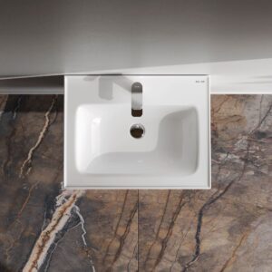 M85AWCC0602WG64 X-Joy, Раковина мебельная, керамическая, 60 см, встроенная, цвет: белый, глянец