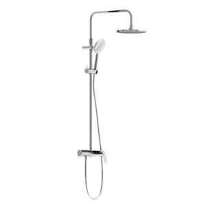 977780000_ххх Jupiter душевая система с душевым смесителем-полкой, хром