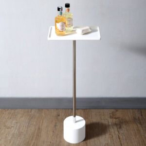 Стойка для ванной комнаты ABBER Stein AS1635 белая матовая