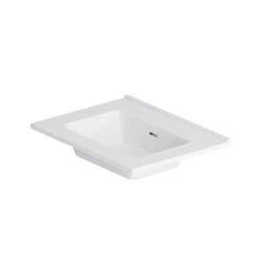 M7BWCC0602WG Sense, Раковина мебельная, керамическая, 60 см, встроенная, цвет: белый, глянец