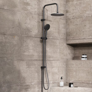 977000300 Jupiter, душ.система: верхн.душ 225 мм, ручн.душ 1 ф-ция 120 мм, штанга 1010 мм , черный