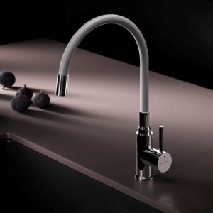 F85B07605 X-Joy S, смеситель для кухни с гибким изливом, серый/хром
