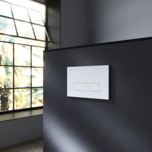 I047001 Pro S, клавиша для инсталляции пневматическая, пластик, белый