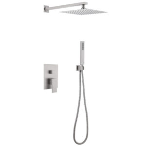 Душевая система ABBER Daheim AF8219SP скрытого монтажа без излива, сатин