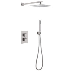 Душевая система ABBER Daheim AF8251SP скрытого монтажа без излива, термостат, сатин