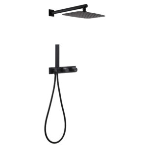 Душевая система ABBER Rund AF8718B скрытого монтажа без излива, черный матовый