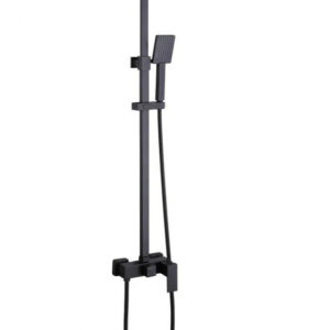 Душевая стойка ABBER Daheim AF8220BL без излива, черный матовый