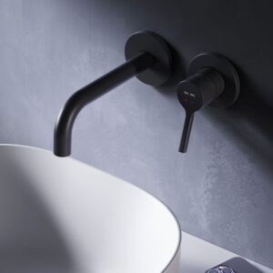 F85B72622 X-Joy S, смеситель д/умывальника, монтируемый в стену, черн., шт.