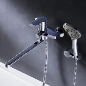 F90A95000 Gem, смеситель д/ванны/душа, излив 320 мм, душевой набор, хром, шт.