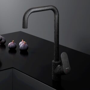 F8006022 Like, смеситель для кухни G-образный излив, черный, шт.