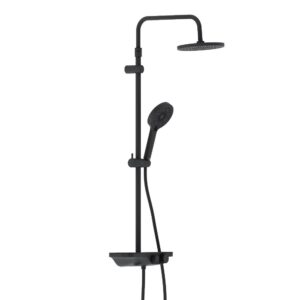 947730300 Apollo душевая система с ванно-душевым смесителем-полкой, черный