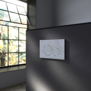 I049051 Pro L, клавиша для инсталляции пневматическая, пластик, глянцевый хром