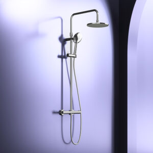 DX218091000 Option, душевая система с ТМС для душа: верхний душ 230мм, ручной душ 120мм, 1 режим, шт