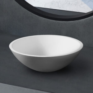 Раковина накладная ABBER Stein AS2608 белая матовая