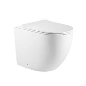 Унитаз ABBER Bequem AC1111TMW приставной белый матовый, безободковый, смыв торнадо